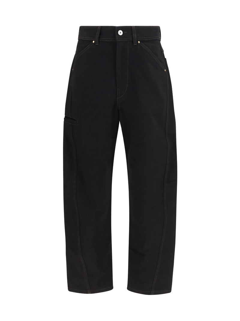 Lemaire Lemaire Twisted Workwear Pants Black - World Class Fashion