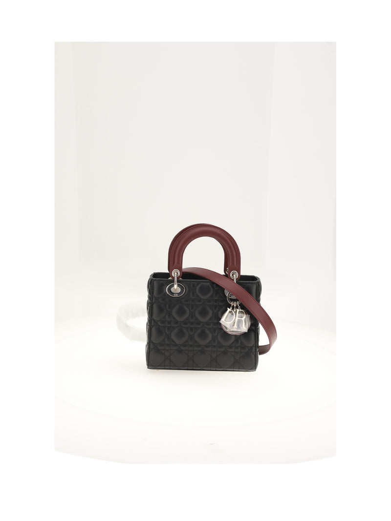 Dior Dior Small Lady Dior Bicolor Black/Multi - World Class Fashion