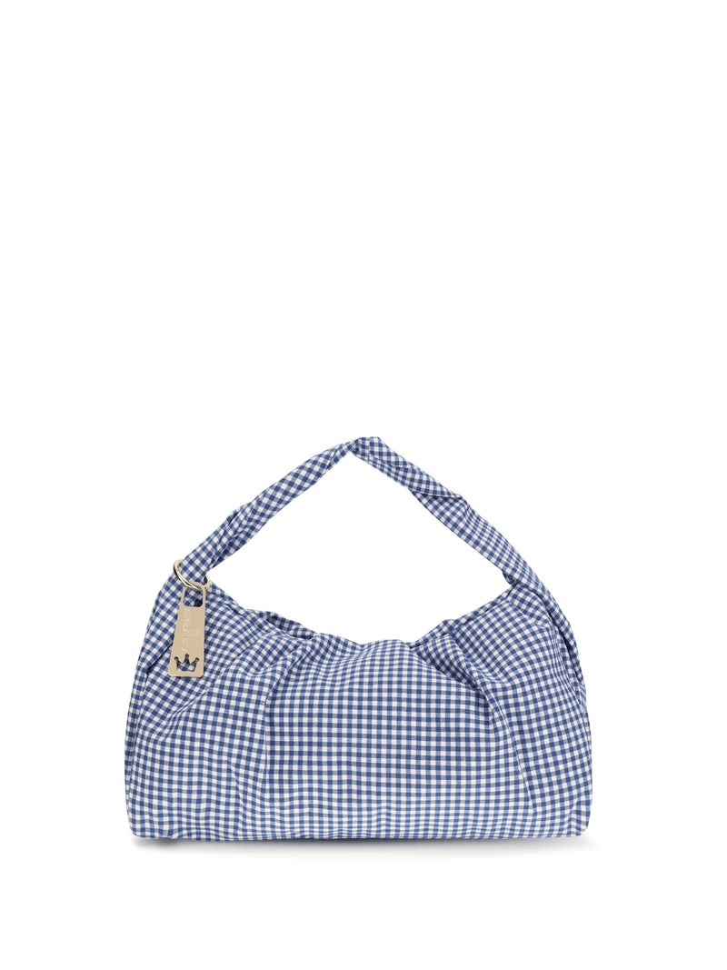 La Milanesa La Milanesa Large Aralia Shoulder Bag Blue - World Class Fashion