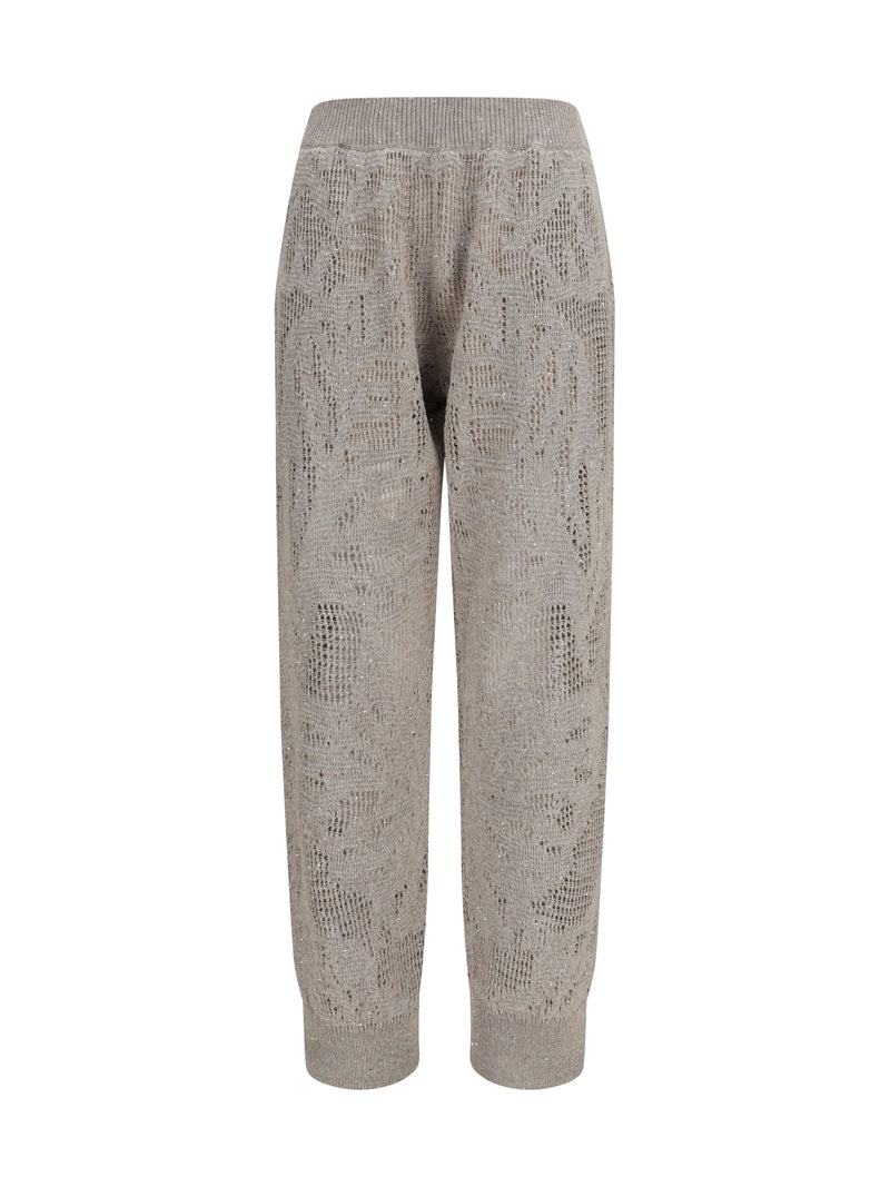 Brunello Cucinelli Brunello Cucinelli Track Dazzling Water Lillies Pants Beige Freddo - World Class Fashion