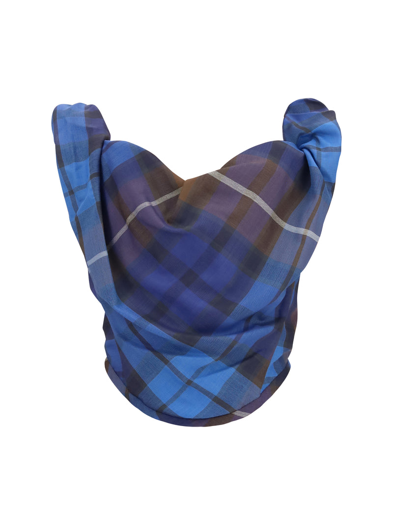 Vivienne Westwood Vivienne Westwood Sunday Checked Corset Blue/Brown - World Class Fashion