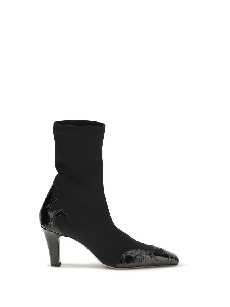 Paris Texas Paris Texas Belle Western Ankle Boots Black - World Class Fashion