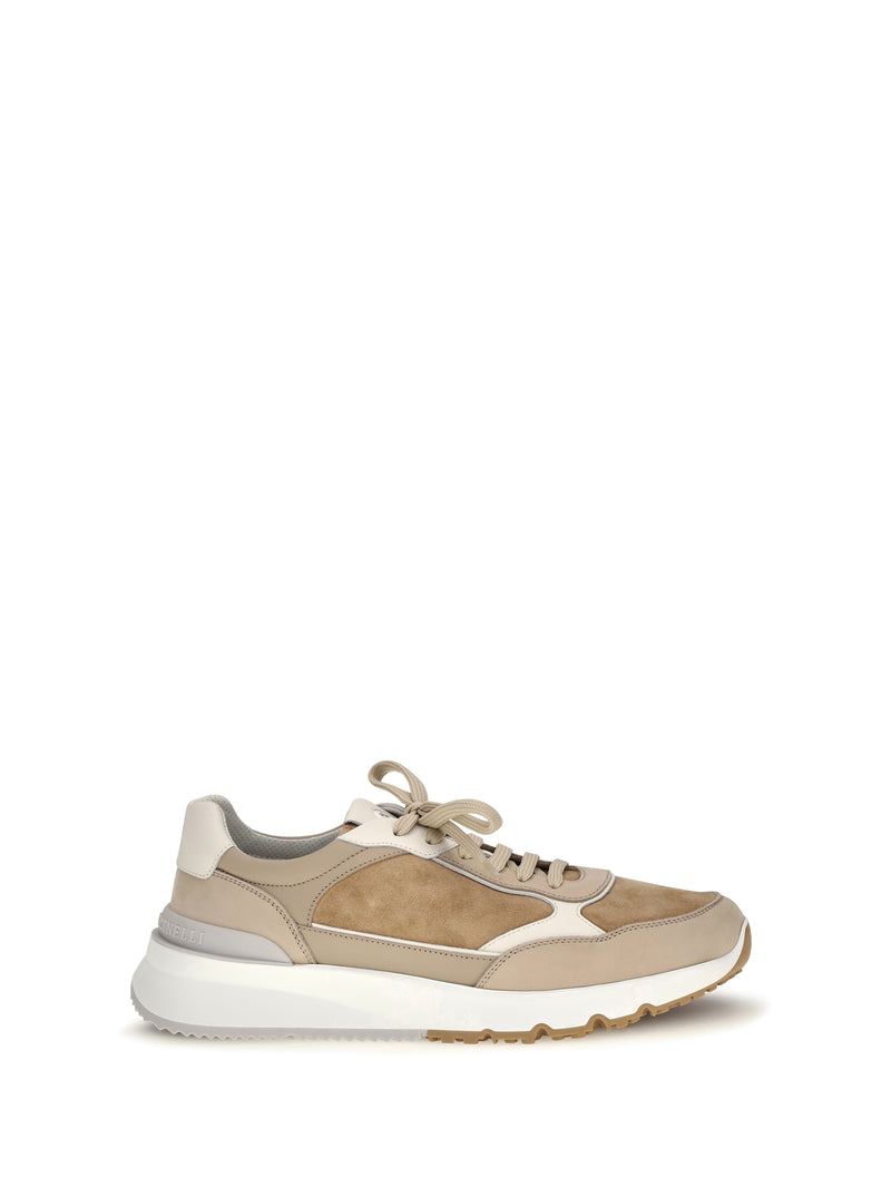 Brunello Cucinelli Brunello Cucinelli Leather Sneakers Siena Beige Men - World Class Fashion