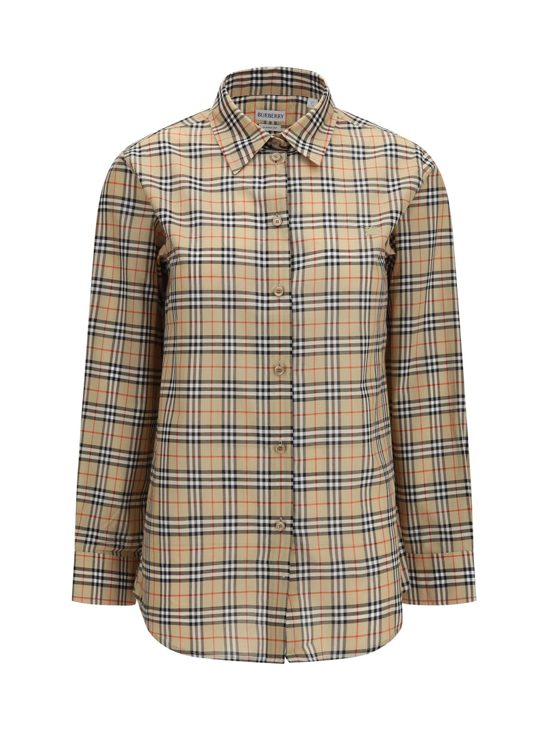 Burberry Burberry Classic Check Cotton Shirt Sand Beige - World Class Fashion