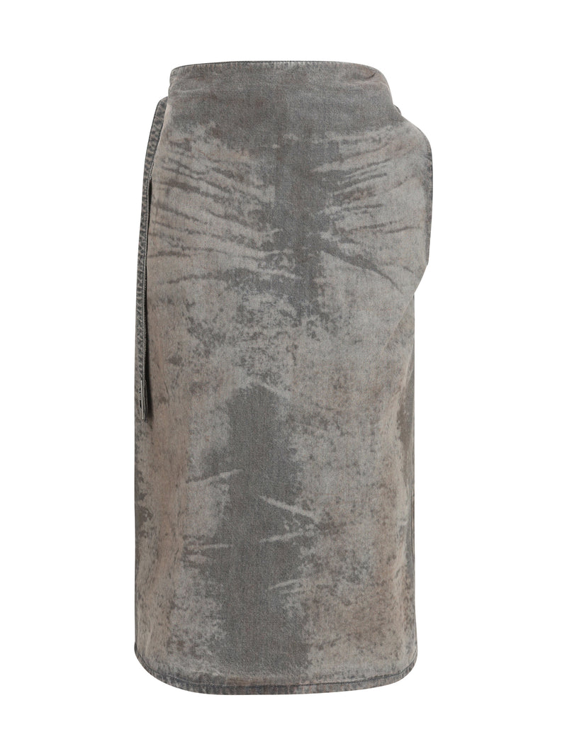 Diesel Diesel De-Morika-Fsi Flared Midi Skirt 02 - World Class Fashion