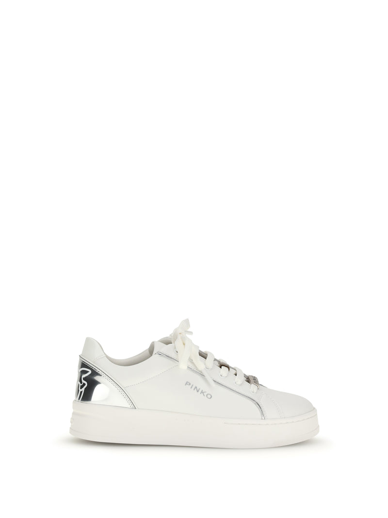 Pinko Pinko Iris Sneakers Milk/Silver Women - World Class Fashion