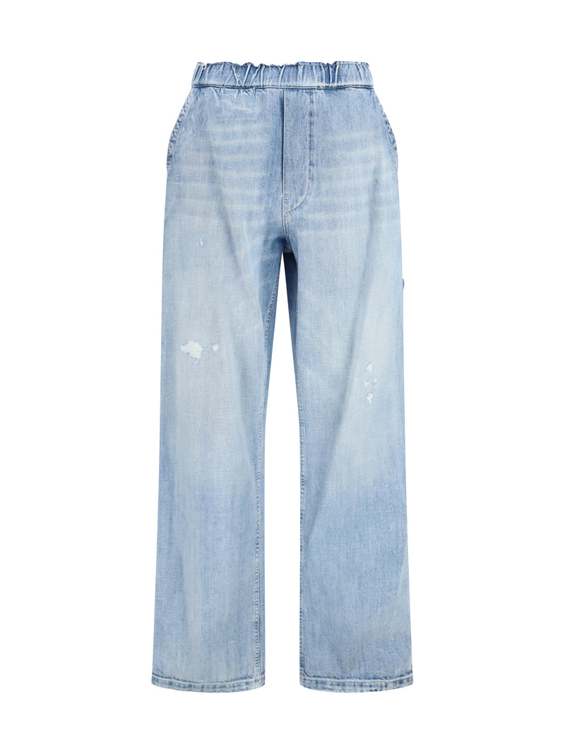 Mm6 Mm6 Wide-leg Jeans Blue Women - World Class Fashion