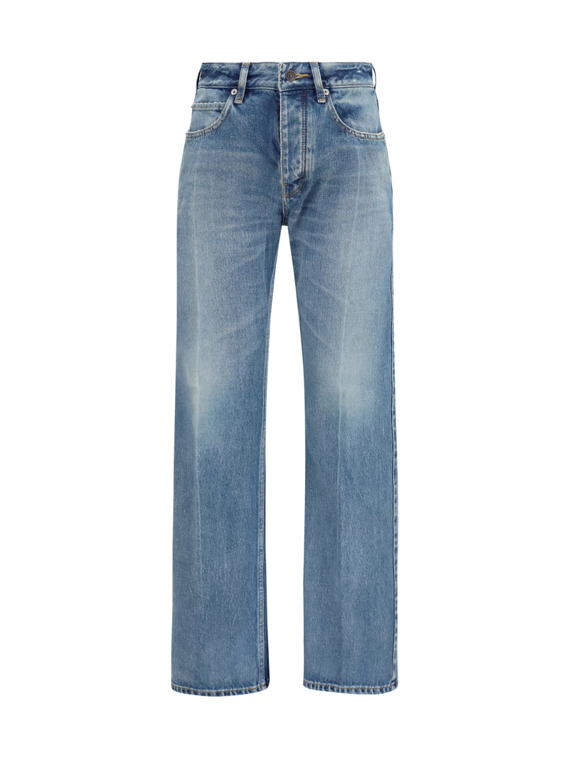 Balenciaga Balenciaga Straight-leg Denim Jeans Dark Blue - World Class Fashion