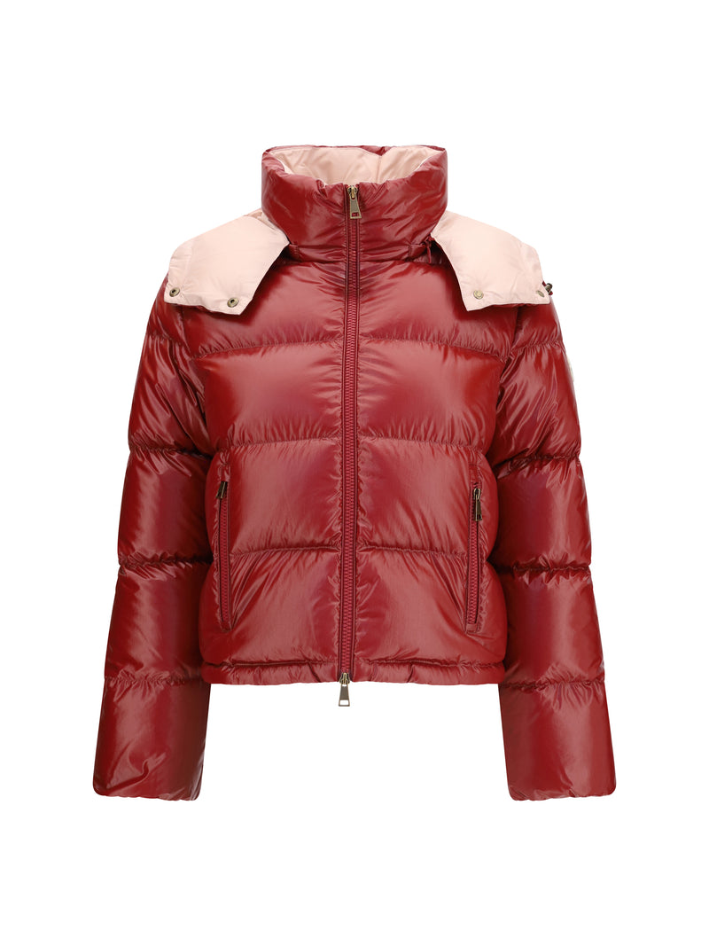 Moncler Moncler Niveole Short Nylon Down Jacket Medium Red - World Class Fashion