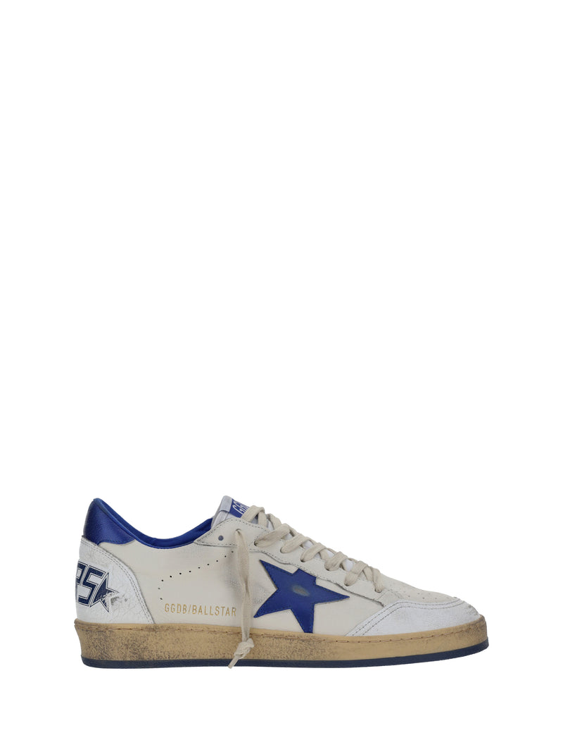 Golden Goose Zapatillas Golden Goose Ball Star Blanco/Azul Marino - World Class Fashion