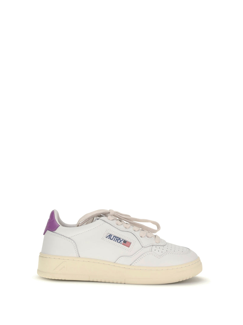 Autry Zapatillas Autry Medalist Bajas de Piel Blanco/Dewberry - World Class Fashion
