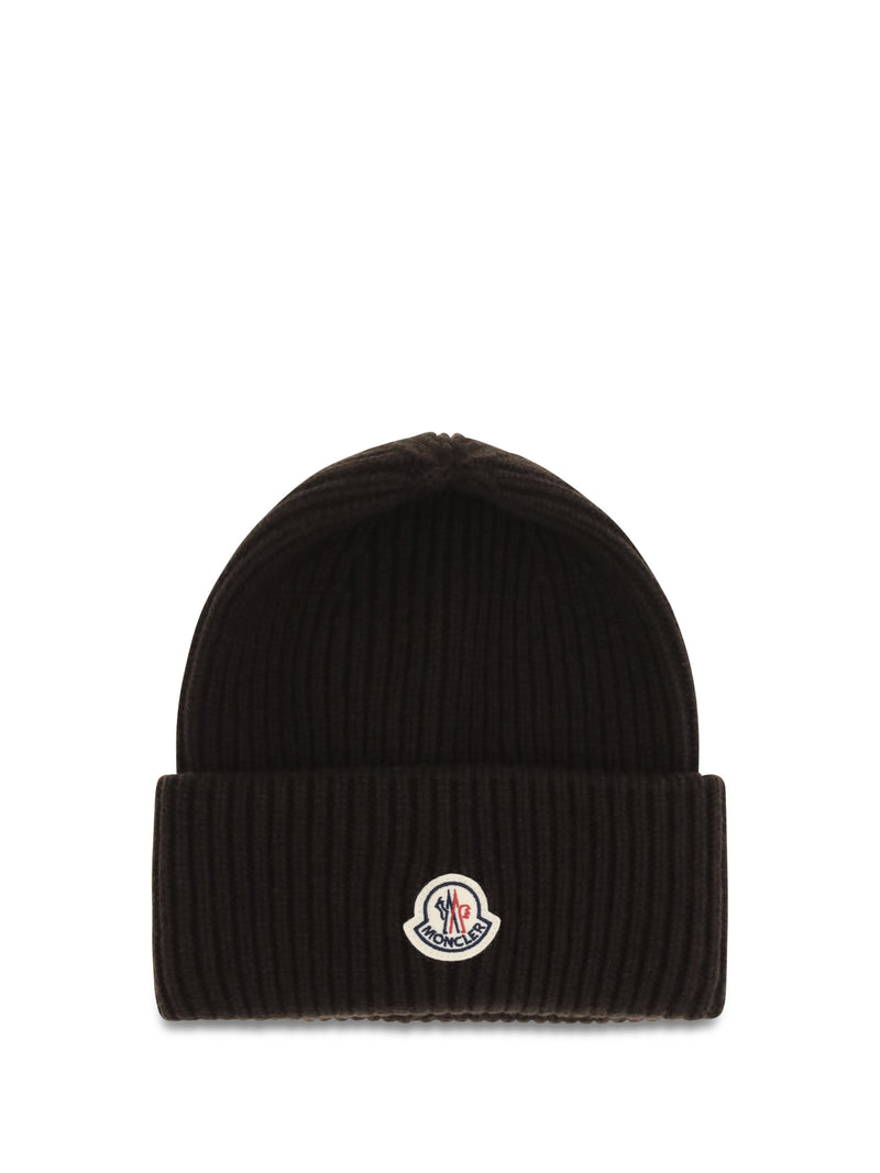 Moncler Moncler Wool and Cashmere-blend Beanie Brown - World Class Fashion
