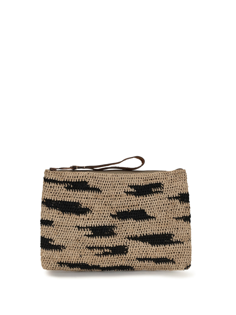 Ibeliv Ibeliv Ampy Zebra Clutch EXCLU - World Class Fashion
