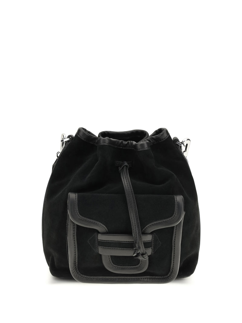 Pierre Hardy Pierre Hardy Alpha Suede Bucket Bag Black - World Class Fashion