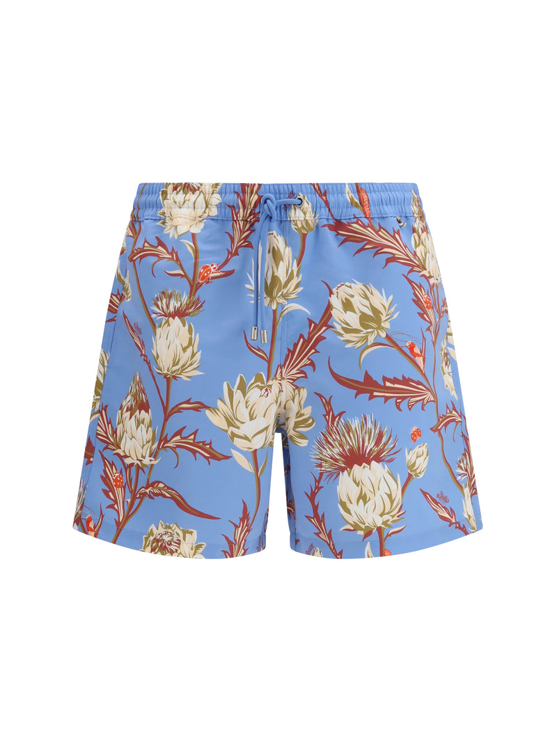Loewe Loewe Swim Shorts Loewe X Paula's Ibiza Blue/Multicolor - World Class Fashion