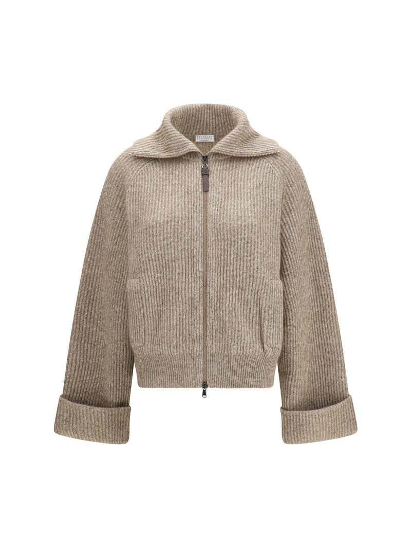 Brunello Cucinelli Brunello Cucinelli High-neck Sweater Beige Women - World Class Fashion