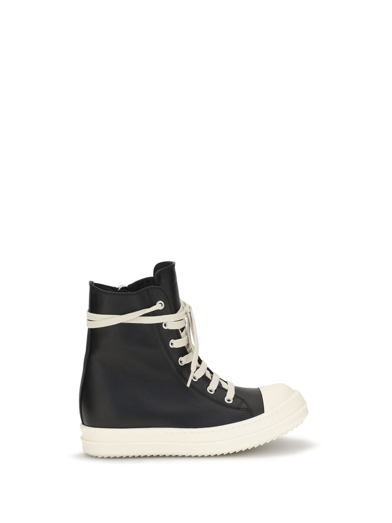 Rick Owens Rick Owens Leather Sneakers - World Class Fashion
