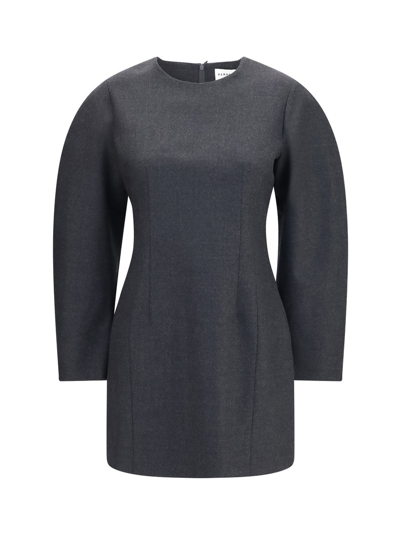 P.a.r.o.s.h. P.a.r.o.s.h. Gabardine and Wool Dress Antracite - World Class Fashion