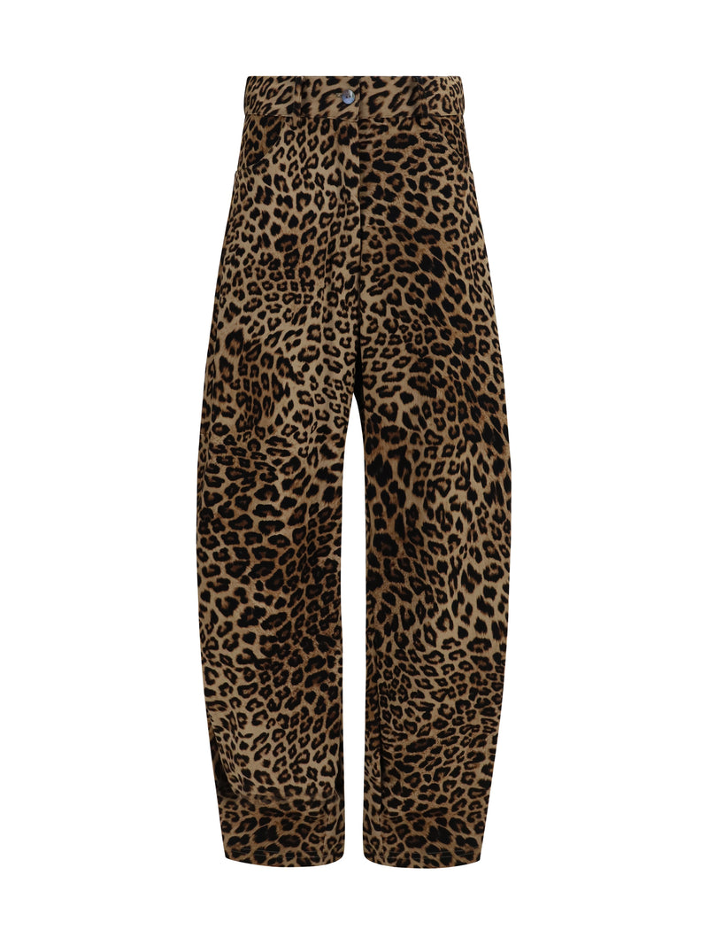 Ella Ella Barrel Pants Animalier Women - World Class Fashion