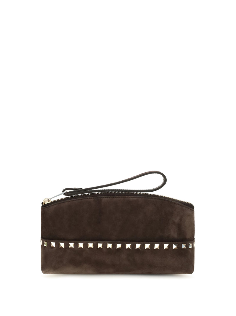 Valentino Garavani Valentino Garavani Rockstud Suede Pouch - World Class Fashion