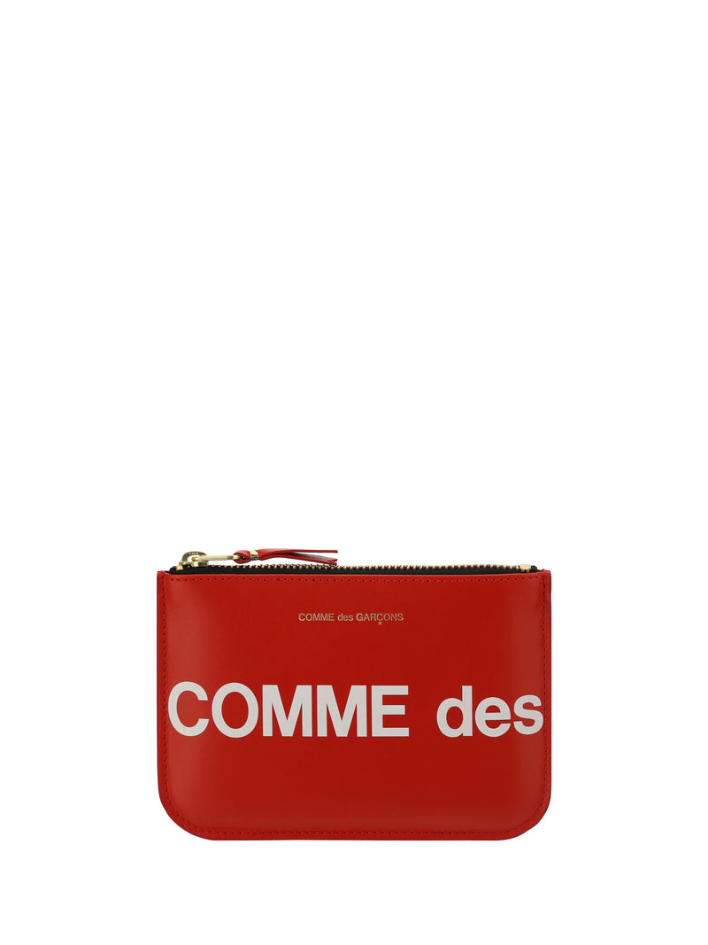 Comme Des Garçons Comme Des Garçons Leather Coin Purse Red - World Class Fashion