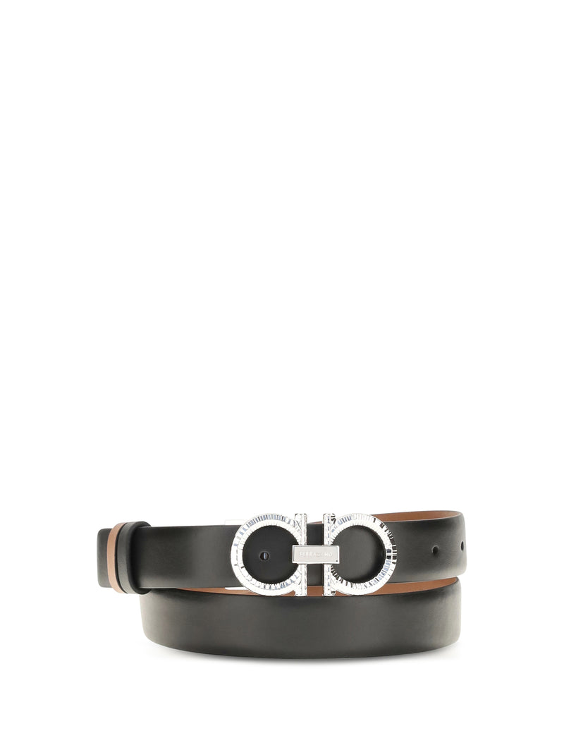 Ferragamo Ferragamo Reversible Gancini Belt Cognac - World Class Fashion
