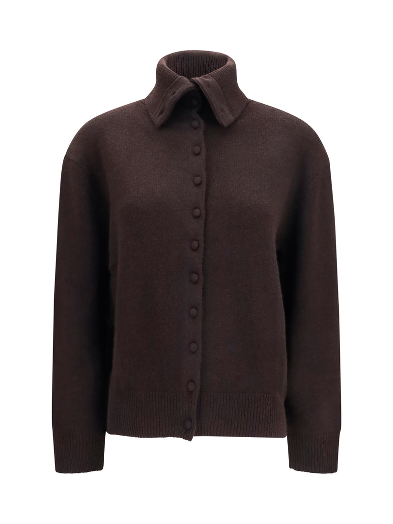 Lisa Yang Lisa Yang Denie Cashmere Cardigan Dark Oak - World Class Fashion