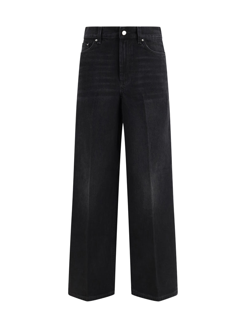 Toteme Toteme Wide-leg Jeans Faded Black Women - World Class Fashion
