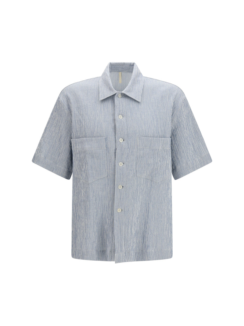 Sunflower Sunflower Adam Short-sleeved Shirt Blue - World Class Fashion