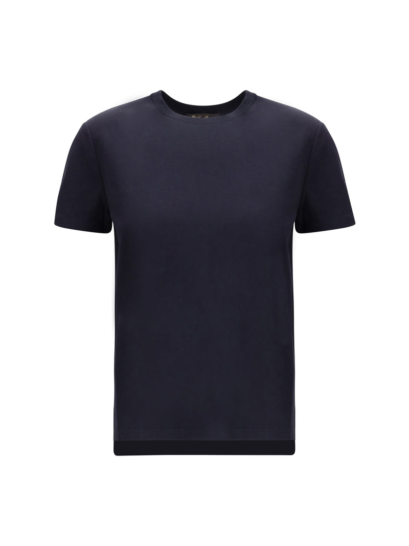 Loro Piana Loro Piana Cotton T-shirt Blue Navy Women - World Class Fashion