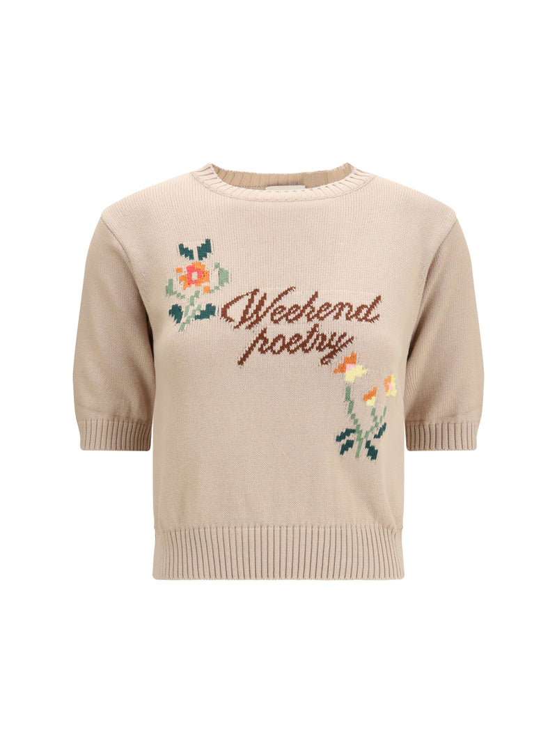 Max Mara Weekend Max Mara Weekend Cotton Knit Sweater Multicolor - World Class Fashion
