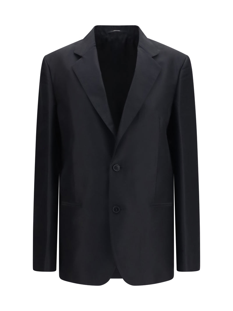 Gucci Chaqueta Gucci de faille de seda negra para mujer - World Class Fashion