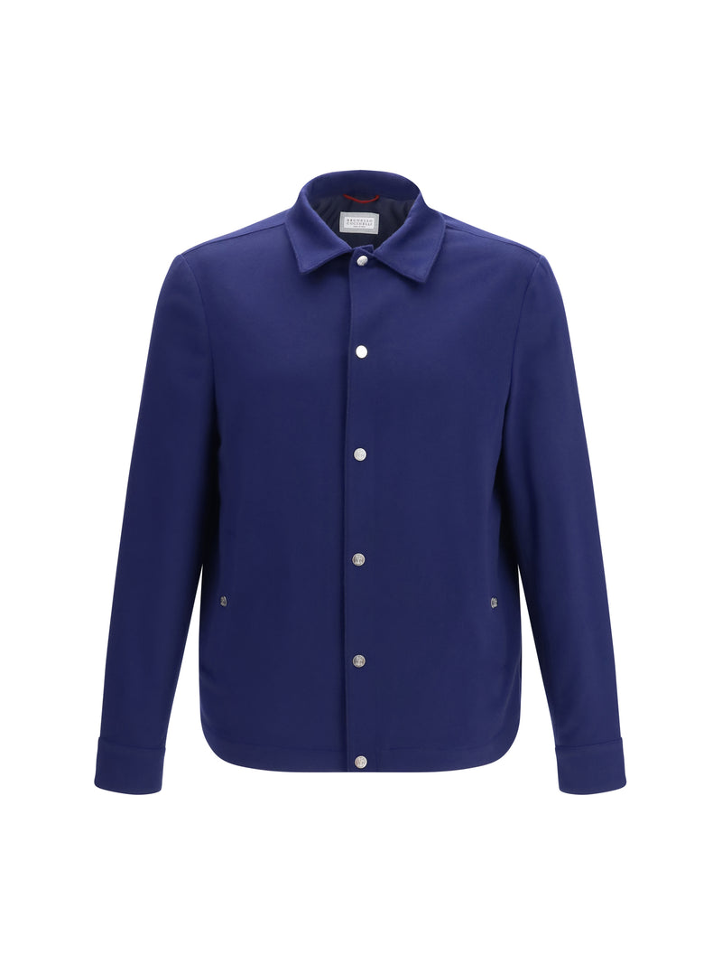 Brunello Cucinelli Brunello Cucinelli Long-sleeve Cashmere Jacket Royale+Blu Colorato - World Class Fashion