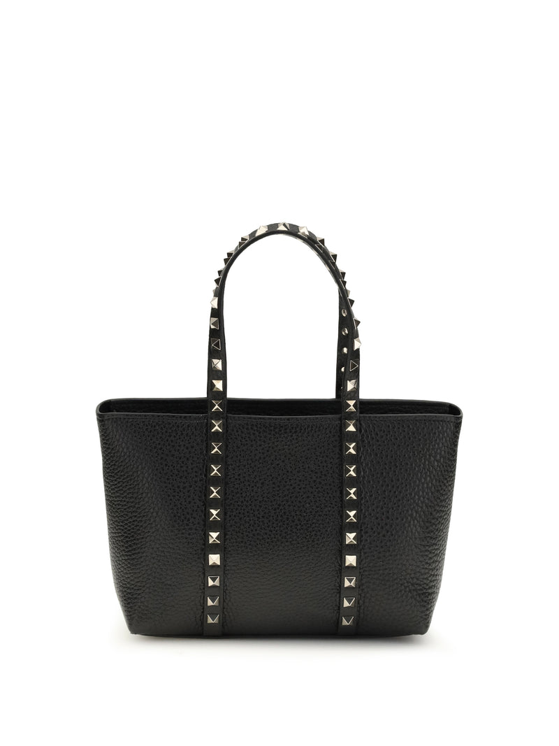 Valentino Garavani Valentino Garavani Small Rockstud Tote Bag Nero - World Class Fashion