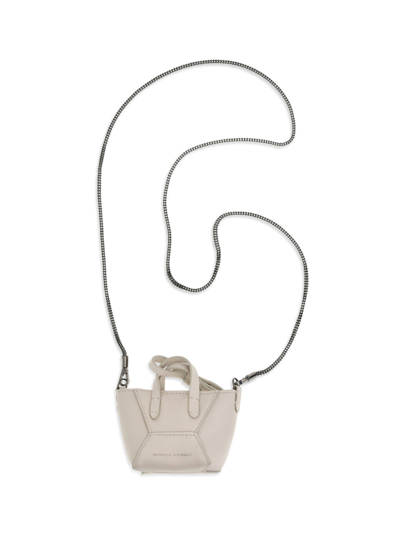 Brunello Cucinelli Brunello Cucinelli Mini Leather Shoulder Bag Avorio - World Class Fashion