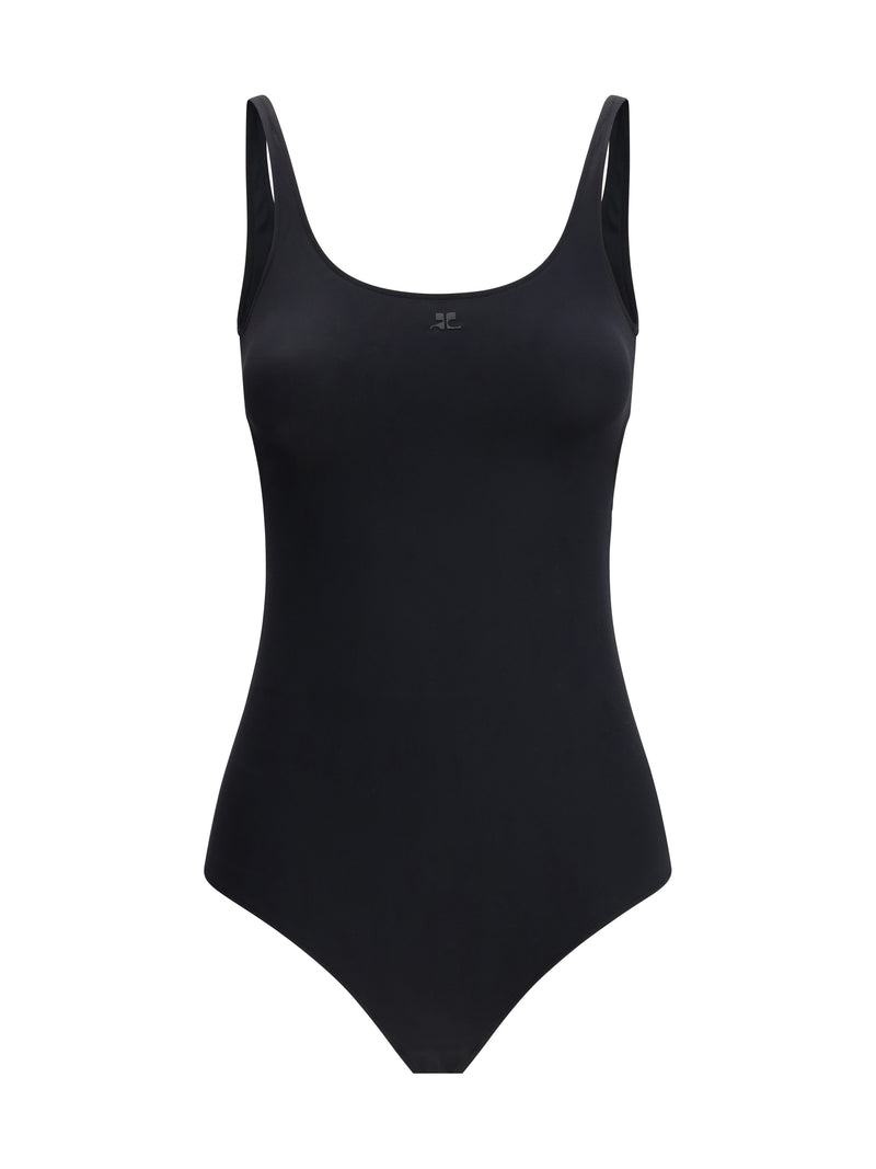 Courrèges Bañador Courrèges de una pieza negro para mujer - World Class Fashion