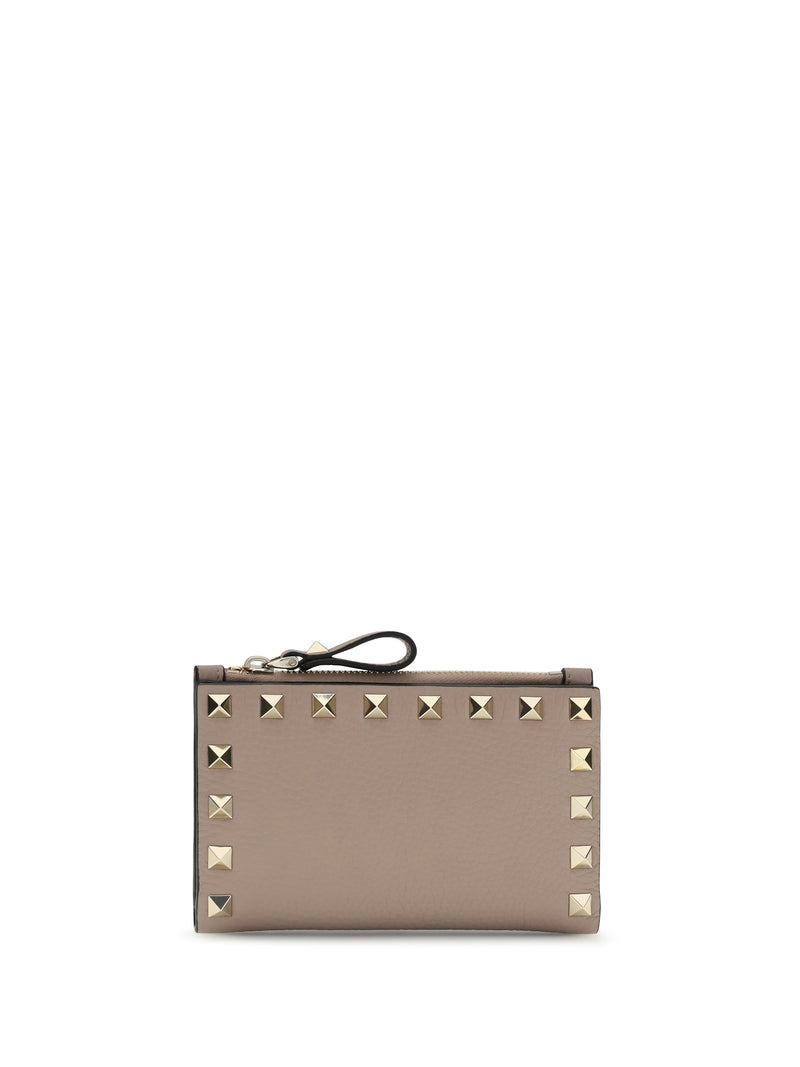 Valentino Garavani Valentino Garavani Rockstud Zip Card Holder - World Class Fashion