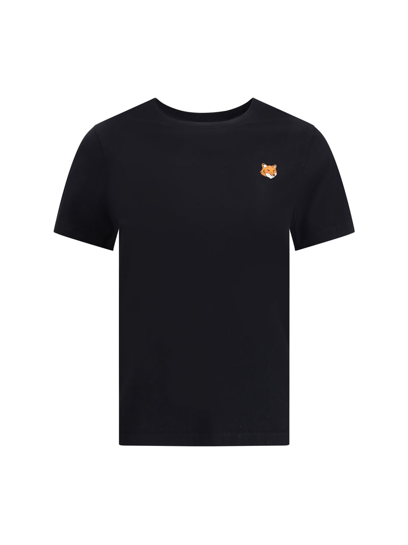 Maison Kitsuné Maison Kitsuné Fox Head Regular T-shirt Black - World Class Fashion