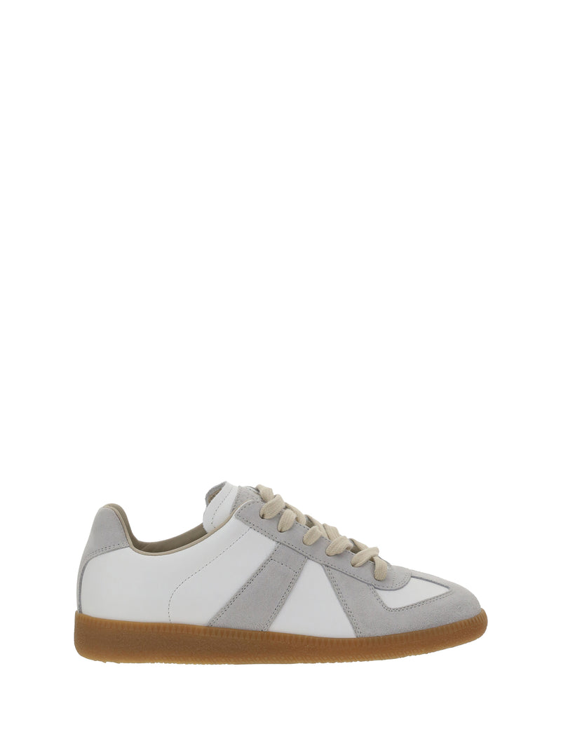 Margiela Margiela Leather Sneakers Dirty White Women - World Class Fashion