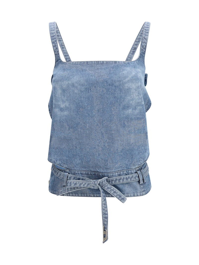 Diesel Diesel De Sayra Top Light Blue Women - World Class Fashion