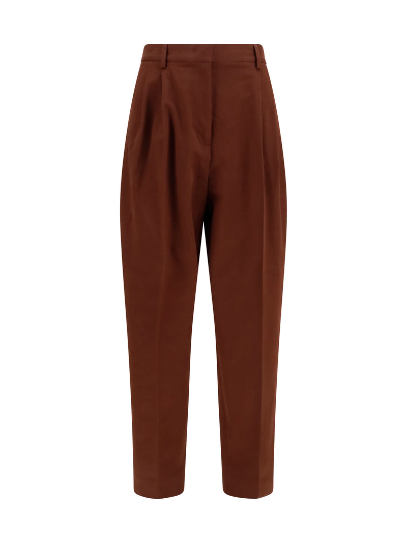 Fabiana Filippi Fabiana Filippi Wool-blend Pants Ebano - World Class Fashion