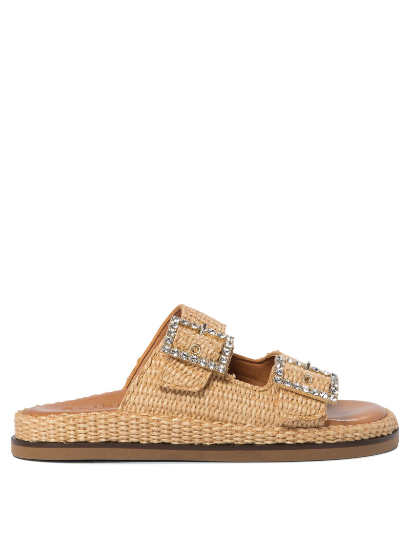 Alibi Alibi Greta Raffia Sandals Beige Women - World Class Fashion