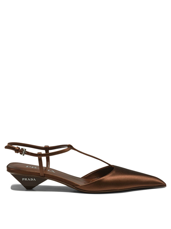Prada Satin Slingback Pumps