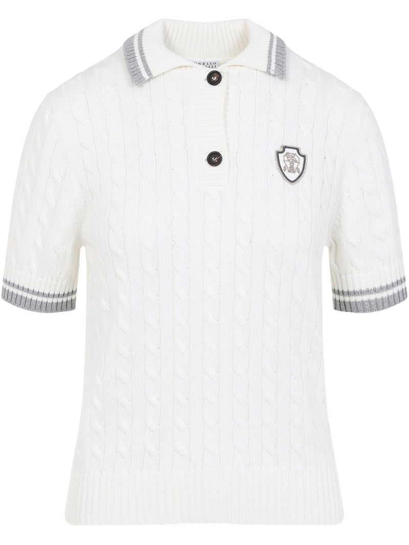 Brunello Cucinelli Brunello Cucinelli Cotton Polo Shirt White Women - World Class Fashion
