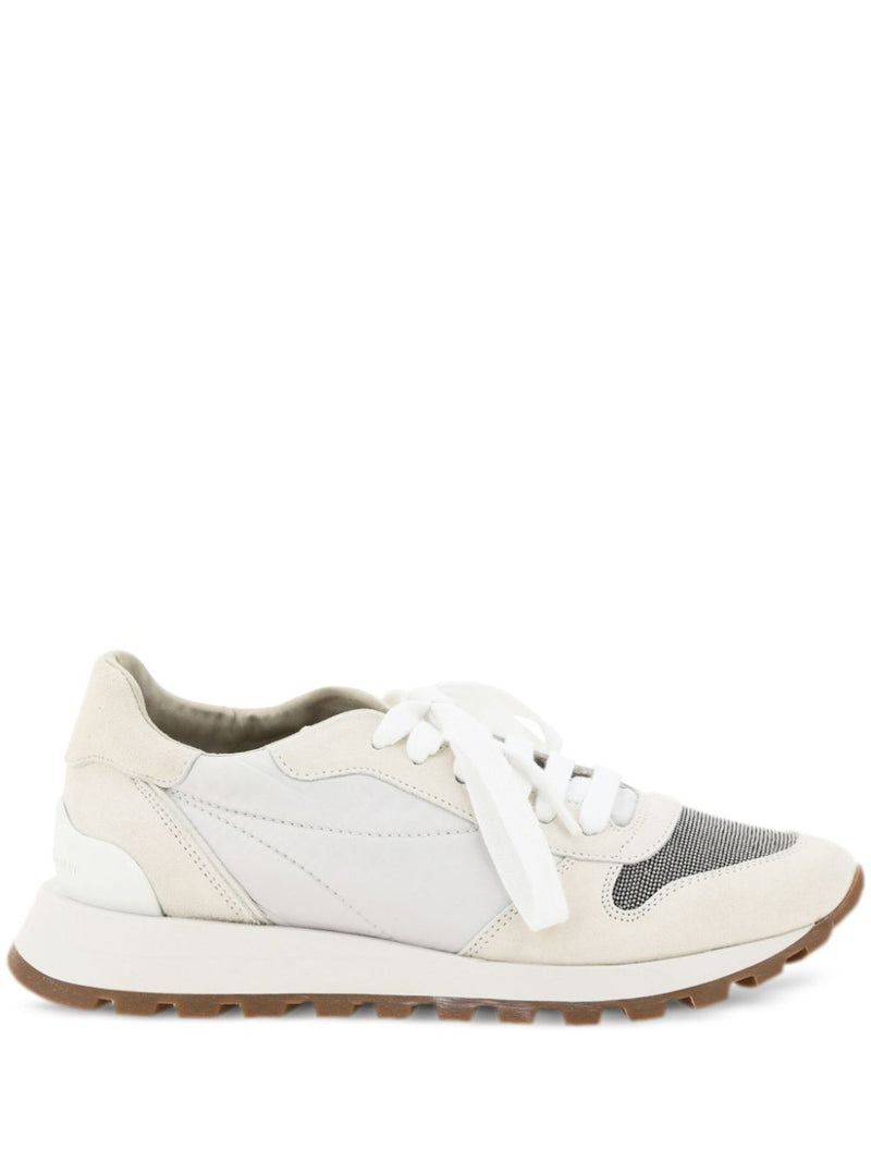 Brunello Cucinelli Brunello Cucinelli Precious Toe White Sneakers Women - World Class Fashion