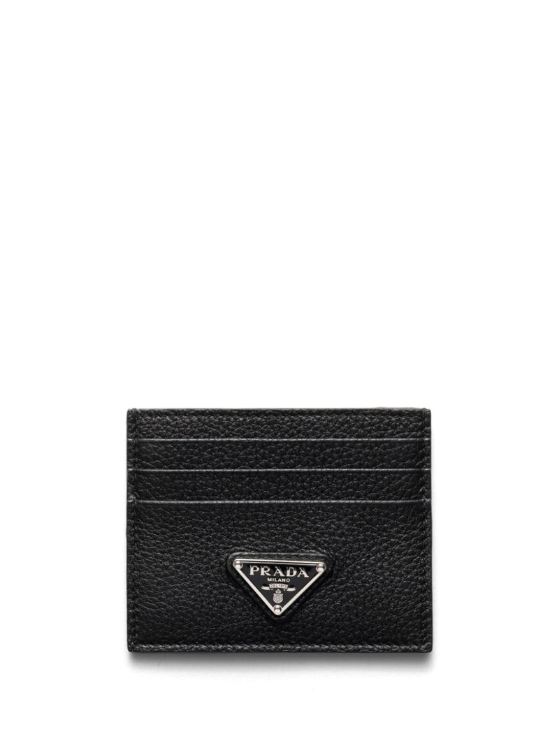 Prada Tarjetero Prada de piel negro - World Class Fashion