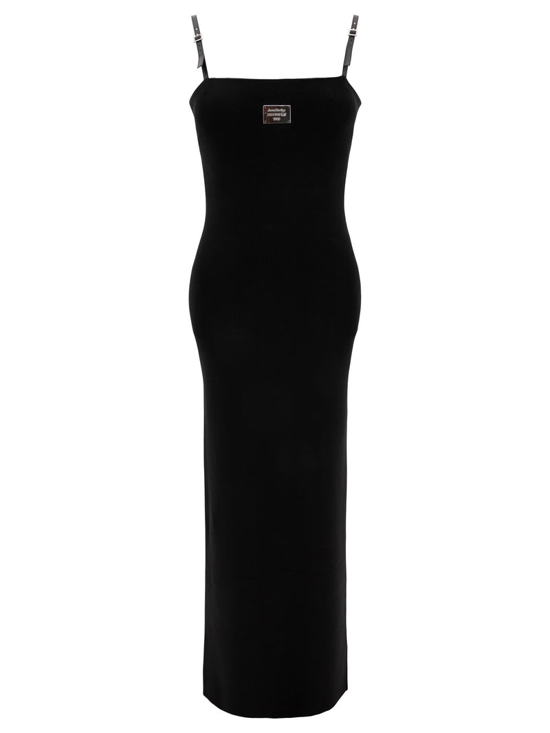 Acne Studios Acne Studios Strap Logo Dress Black Women - World Class Fashion