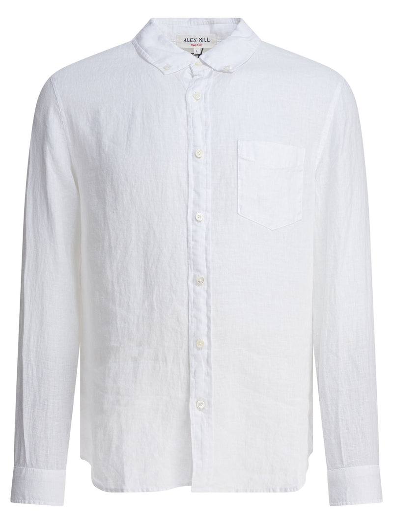 Alex Mill Alex Mill Linen Mill Shirt White - World Class Fashion