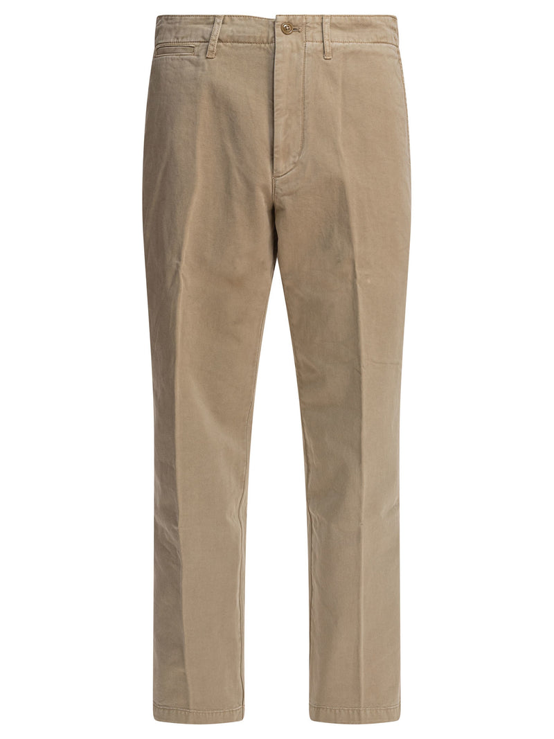 Alex Mill Alex Mill Straight Leg Trousers Beige Men - World Class Fashion