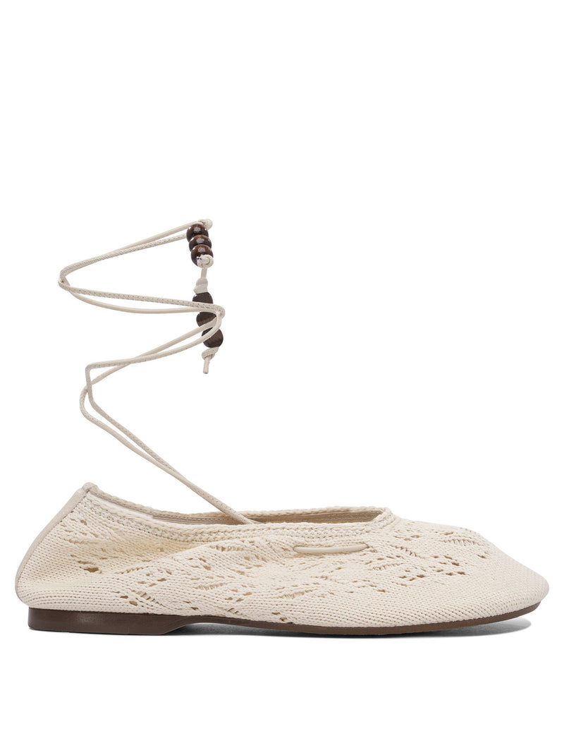Alohas Alohas Bailarinas Mujer Blancas - World Class Fashion